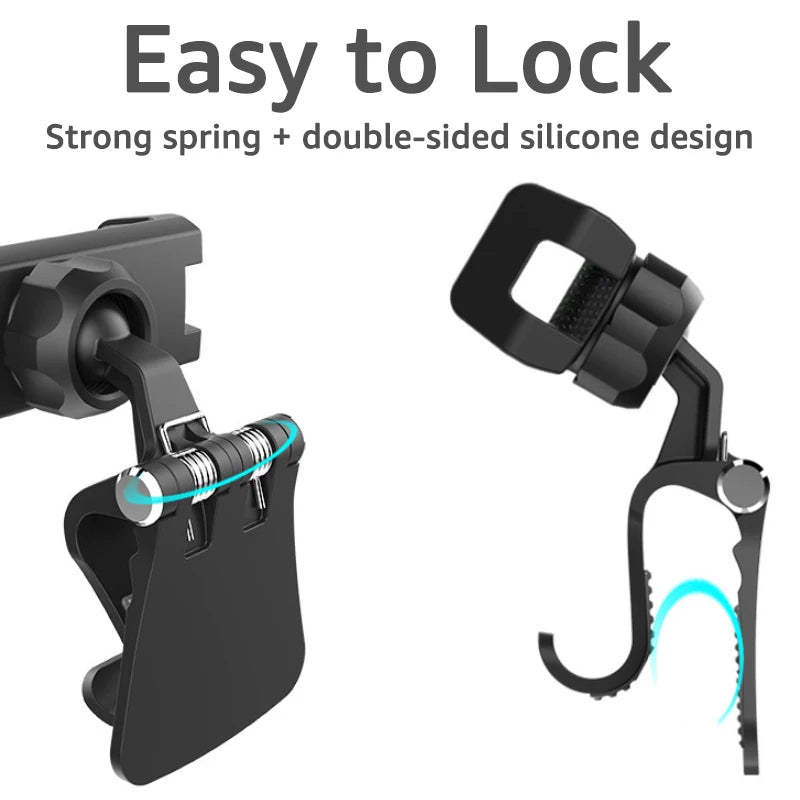 Strong spring clamp with silicone pads